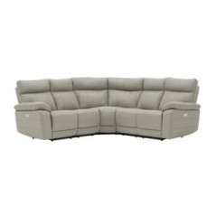 VL Positano Corner Group Electric Reclining - Light Grey 